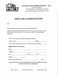 Credit Card Authorization Form